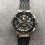 Swiss 7750 Replica Hublot Big Bang Watch SS Black Chronograph 44mm